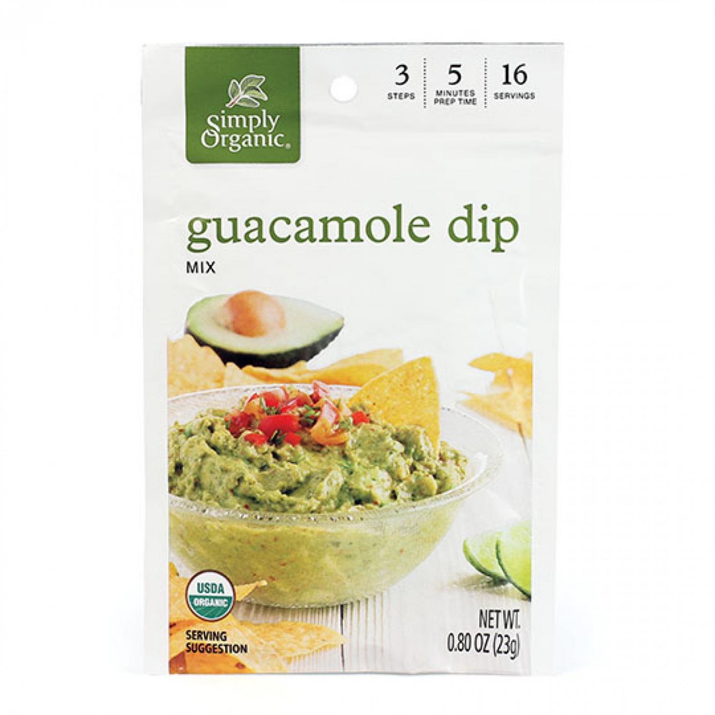 Simply Organic Mix Guacamole 0.8OZ 